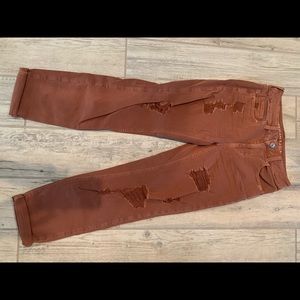 American Eagle outfitters TOM GIRL distressed jeans size 00